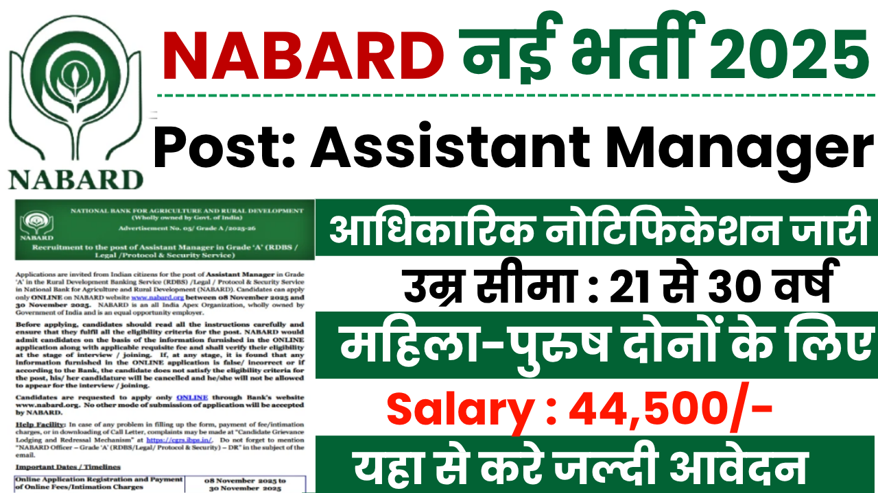 Nabard Bharti 2025