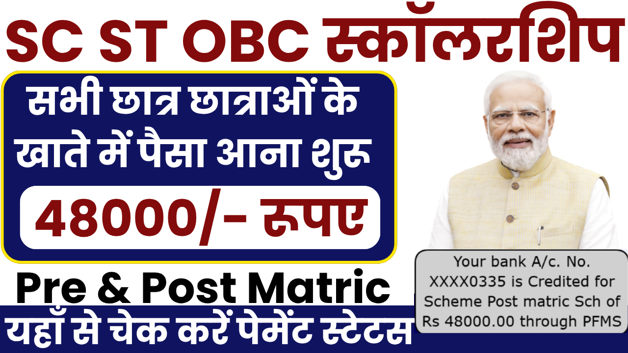 SC ST OBC Scholarship List Check