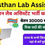 Rajasthan Lab Assistant Vacancy 2026